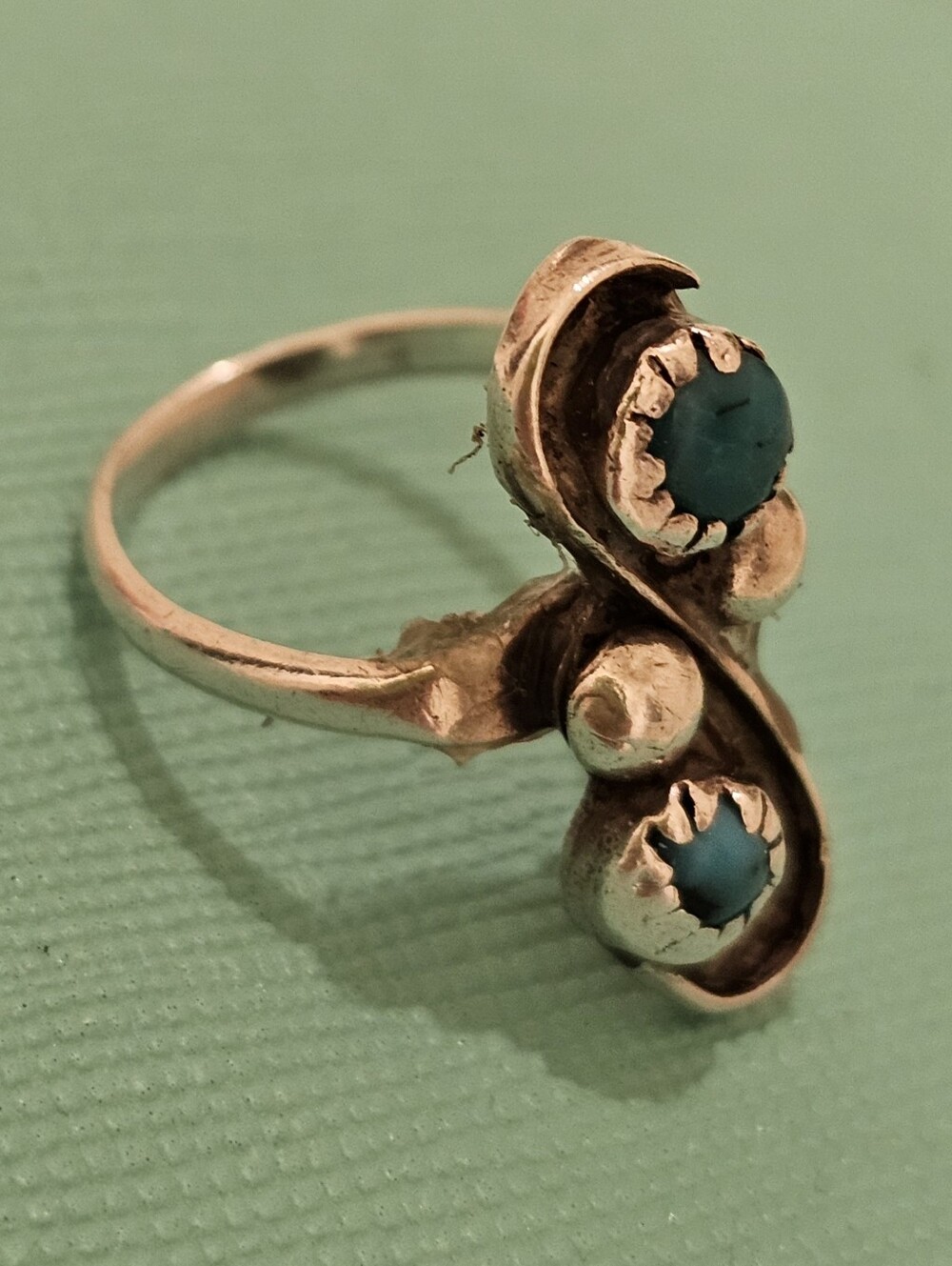 925 STERLING SILVER Turquoise Ring SZ 3
